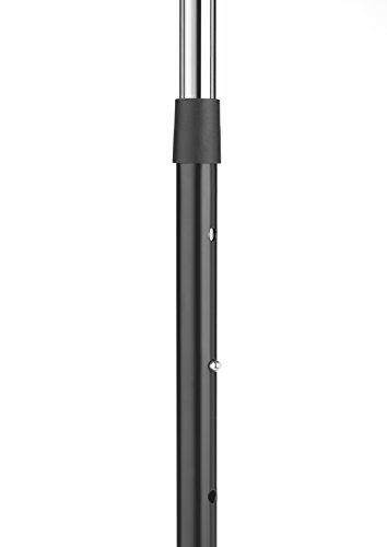 Whitmor Black and Chrome Adjustable Garment Rack-Rolling Clothes Organizer