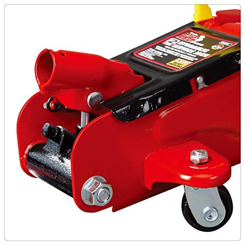 BIG RED T82002-BR Torin Hydraulic Trolley Service/Floor Jack, 2 Ton (4,000 lb) Capacity, Red