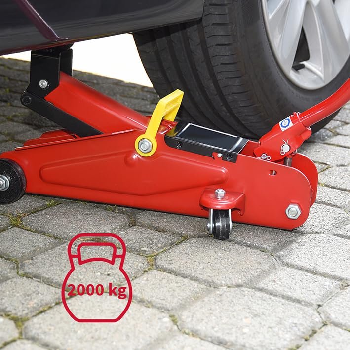 Unitec Hydraulic Trolley Jack 2 Tonne, 342 mm