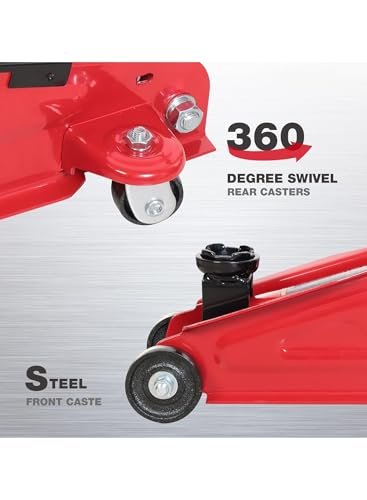 bunca Hydraulic Floor Jack Red