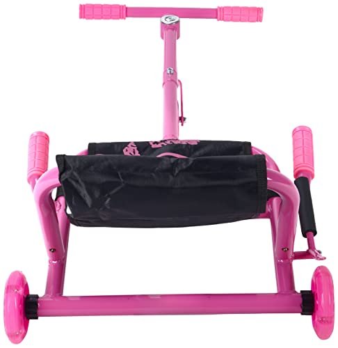 سكوتر زهري ثلاثي العجلات بمقعد بعجلات مضيئة