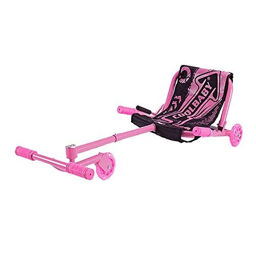 Cool Baby Seat for Smart Self Balance Wave Roller Ride On Toy 3 Wheel Scooter - Color Pink