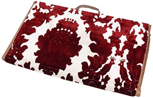 Tekkeh Barr Folding Chair - 2 Person, Multi Color, Metal Frame, Red, Geometric Pattern, Solid Back, Casual Style, Foldable, Indoor/Outdoor Use