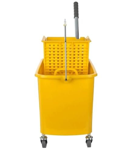 bunca Plastic Mop and Bucket Yellow