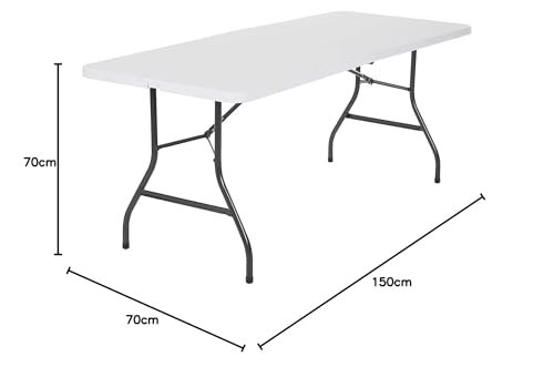 ALSafi-EST Folding Picnic Table- 150*70*70 CM, off white
