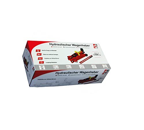 IWH 2 tonne trolley jack, 2 tonnes, working height: 12.5-33 cm