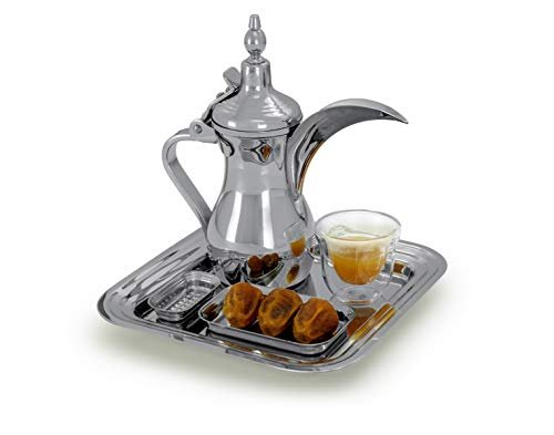Deem Arabic Coffee Serving Set - Silver