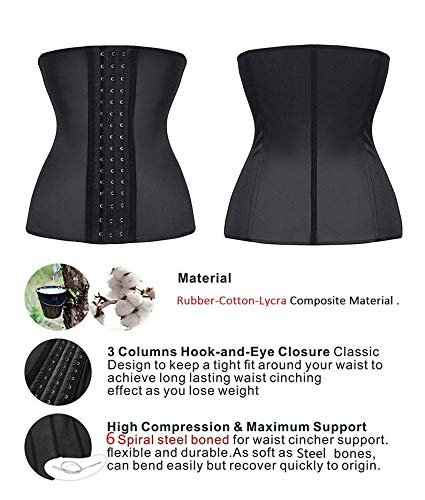 Latex Waist Women Shapewear Body Shaper Corset Slimming Belt (Size:XXL)