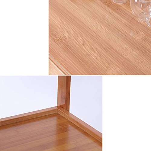 عربة المطبخ المتدحرجة طاولة طعام متنقلة بار عربة طعام عائلية عربة نبيذ قهوة رف قائم على الأرض للمطبخ عربة بار منزلية بعجلات St (اللون الأساسي 2)