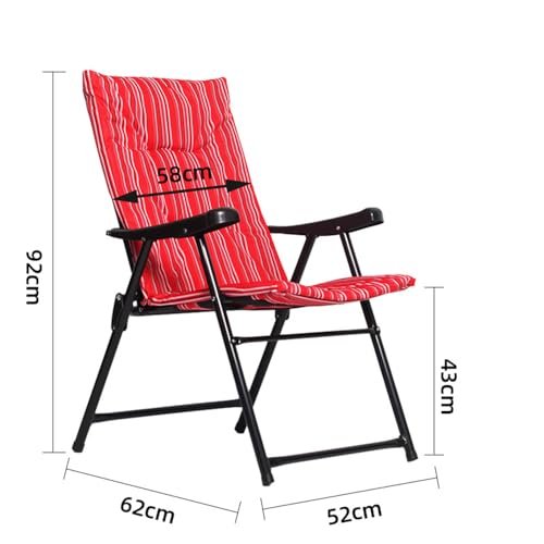 IEK Camping Chair, Folding Chair for Trip & Camping, Foldable Beach Chair, Portable Fishing Chair, Lightweight Camping Backpacking Chair for Outdoor, Picnic, Hiking (Red 2 Chairs)