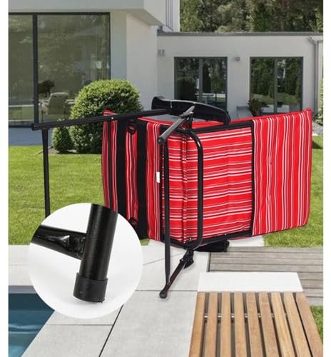 IEK Camping Chair, Folding Chair for Trip & Camping, Foldable Beach Chair, Portable Fishing Chair, Lightweight Camping Backpacking Chair for Outdoor, Picnic, Hiking (Red 2 Chairs)