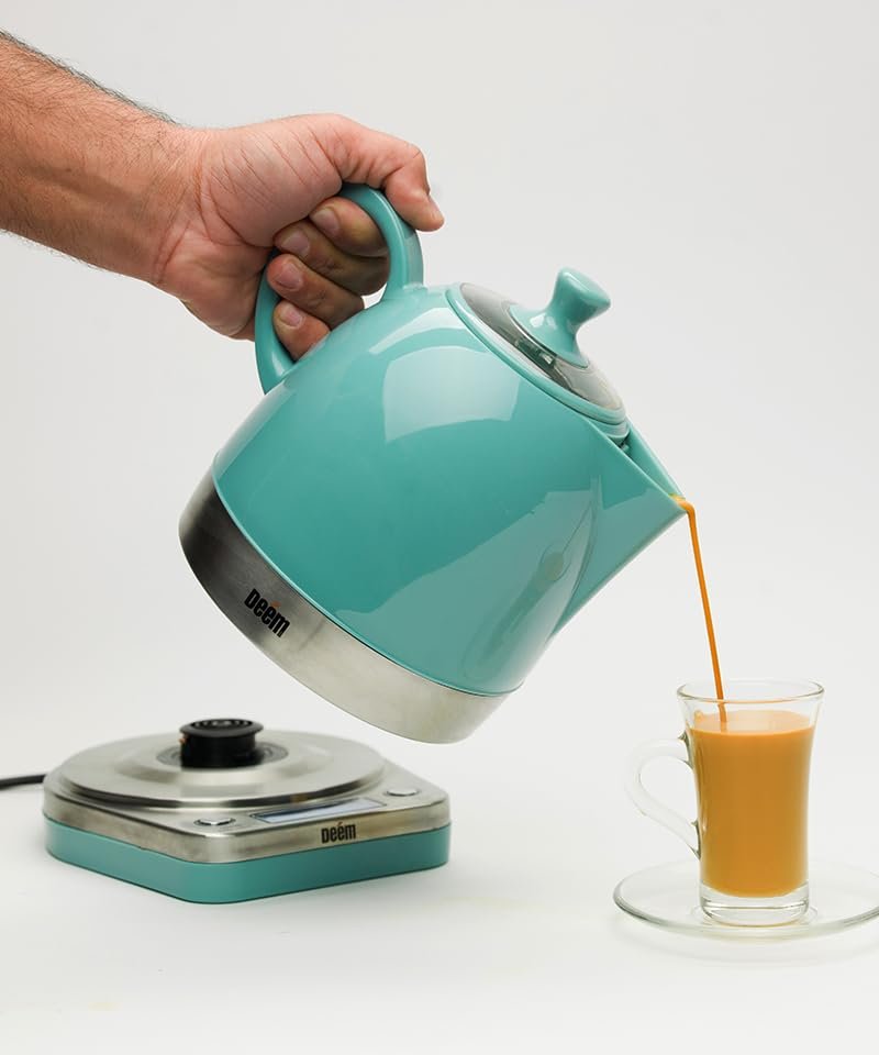 Deem Karak Tea Maker, 1 Liter, Turquoise, Ad- Epkt- 1012A, Ceramic Material