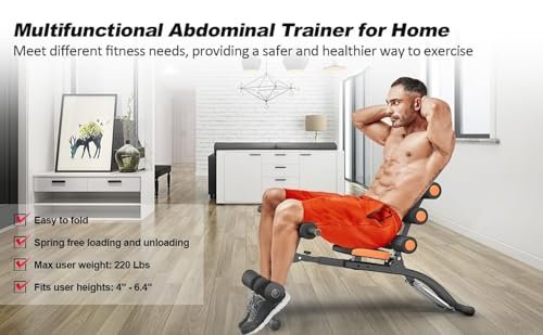 ALSafi-EST Six Pack Care- Fitness Exercise Machine,Multi Function - Black