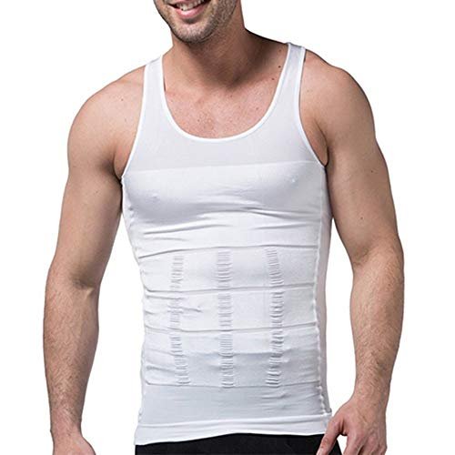 Men's Slimming Waist Cincher (White, M)