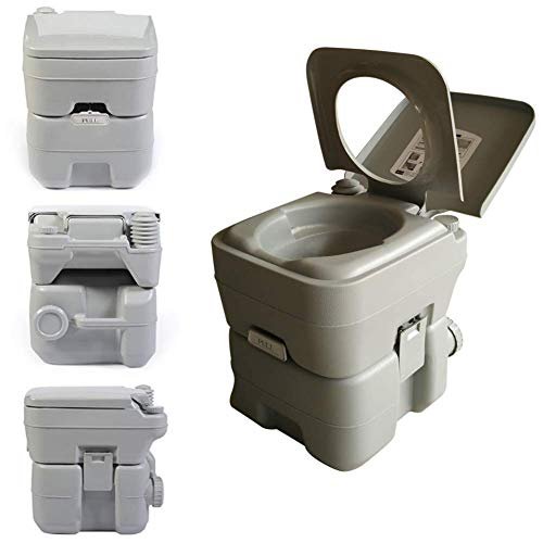 Practical Convenient Portable Toilet Camping Portable Camp Toilets With 5.2 Gallon Waste Tank Portable And Flush Design For Hiking Construction Sites Chemical Toilet TDF
