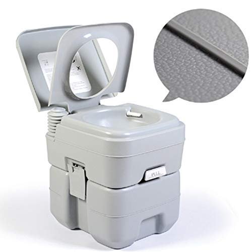 Practical Convenient Portable Toilet Camping Portable Camp Toilets With 5.2 Gallon Waste Tank Portable And Flush Design For Hiking Construction Sites Chemical Toilet TDF