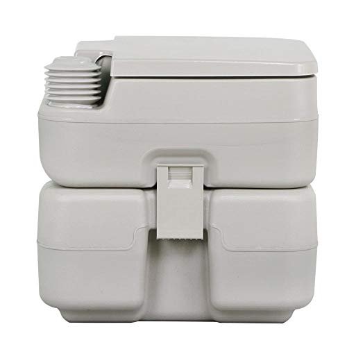 Travel Camping Portable Toilet Flush 5 Gallon 20 L Outdoor Grey