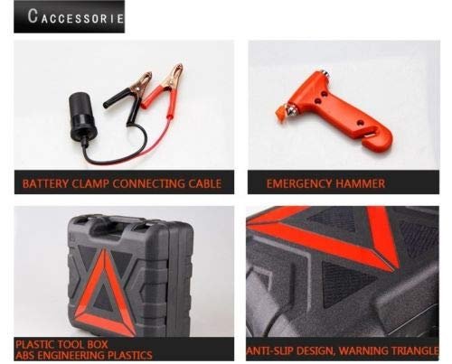 Sulfar Tawa Car Jack 3 ton with Electric Impact Wrench, Car Tools Built-in Tire Inflatable Pump LED Light Safety Hammer, 12V 4 in 1 Car Tire Repair Tool Kits