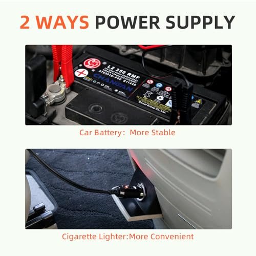 Trihelper Electric Car Jack Set 5 Ton Hydraulic Jack Car Lift Floor Jack with Integrated Tire Pump and Impact Wrench for Sedans SUV MPV Sedan Truck Change Tires Garage Repair