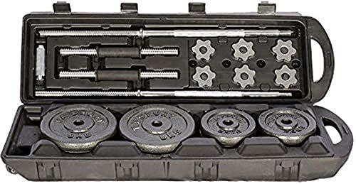 Rubber Dumbbell 50 Kg - Black