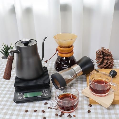 SOTECH Portable Pour Over Coffee Maker Chemex Dripper Set Espresso Americano Latte For Travel Camping Office Home Car Hiking(2 Cup Coffe Gift Set), 6.86.757