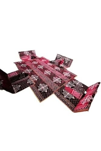 طقم مجلس التخييم أرضية مع مركي وكراسي وسجادة فاخر يكفي 8 PERSONS للبر والرحلات 9 قطع (نبيتي 2)