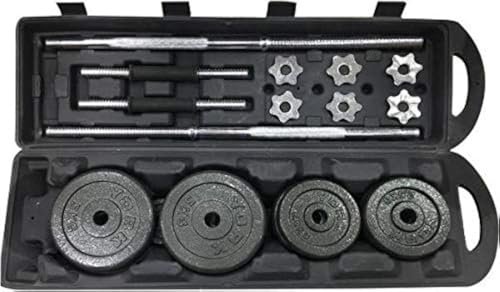 Emfil Box Dumbbell and Barbell Set (1 Rod and 2 Bar Weight: 50kg)