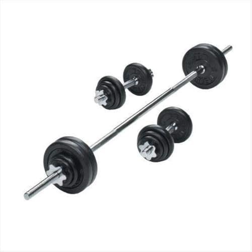 Emfil 50kg Rubber Barbell/Dumbbell Kit KL11R