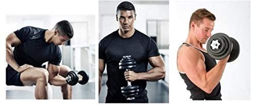 York 50 KG Cast Iron Barbell And Dumbell Set