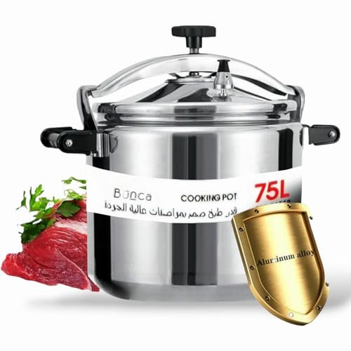 bunca aluminium pressure cooker 75 liters