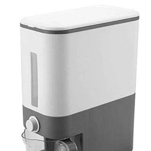 صندوق/حاوية تخزين أرز أوتوماتيكية - موزع حبوب وأرز كبير محكم الغلق مع غطاء، 12 كجم (G