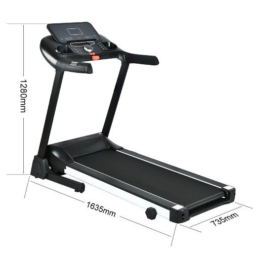 جهاز سير بقوة 4حصان يتحمل 140 كيلوا مساحة الجري 46*122 السرعه 0.8-16 كم 3 مستويات انحدار يدوي 610