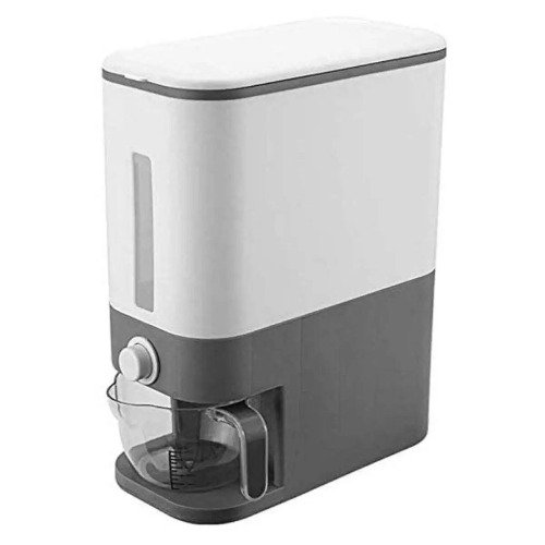 صندوق/حاوية تخزين أرز أوتوماتيكية - موزع حبوب وأرز كبير محكم الغلق مع غطاء، 12 كجم (G