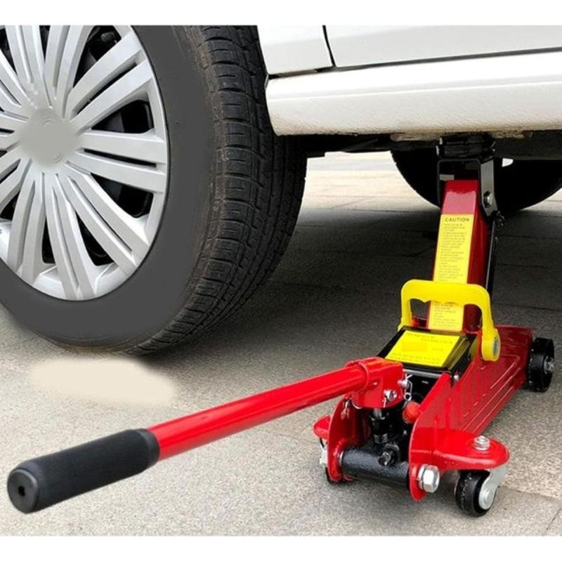 رافعة سيارة هيدروليك أرضية سعة ٣ طن مع حقيبة حمل – جاك سيارات قوي وآمن للورش والسفر والطوارئ