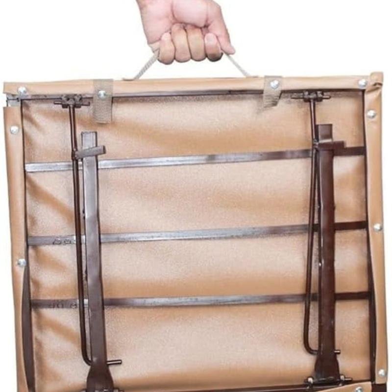 مقعد أرضي قابل للطي والتعديل للرحلات والتخييم والشاطئ,قماش ناعم مزخرف لون ازرق