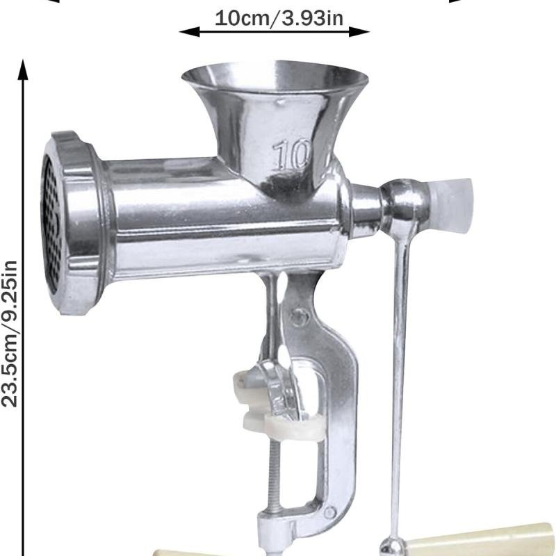مفرمة لحم يدوية 🥩 – تحكم كامل في فرم اللحم بدون كهرباء - مقاس 10