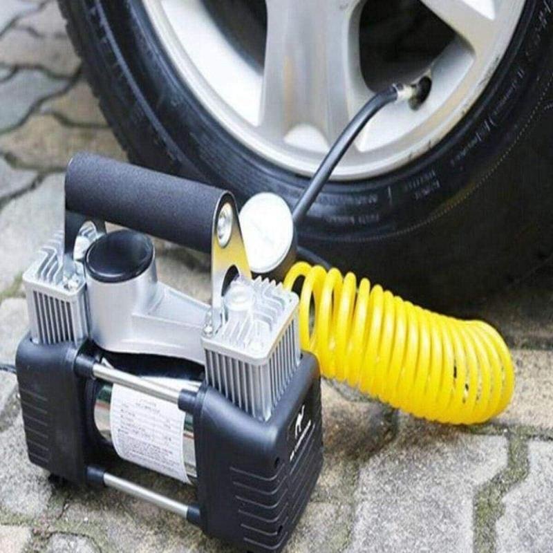 منفاخ هواء 1 سلندر- للسيارات والدراجات و جوانب الطرق وحالات الطوارئ والتخييم,كومبروسور