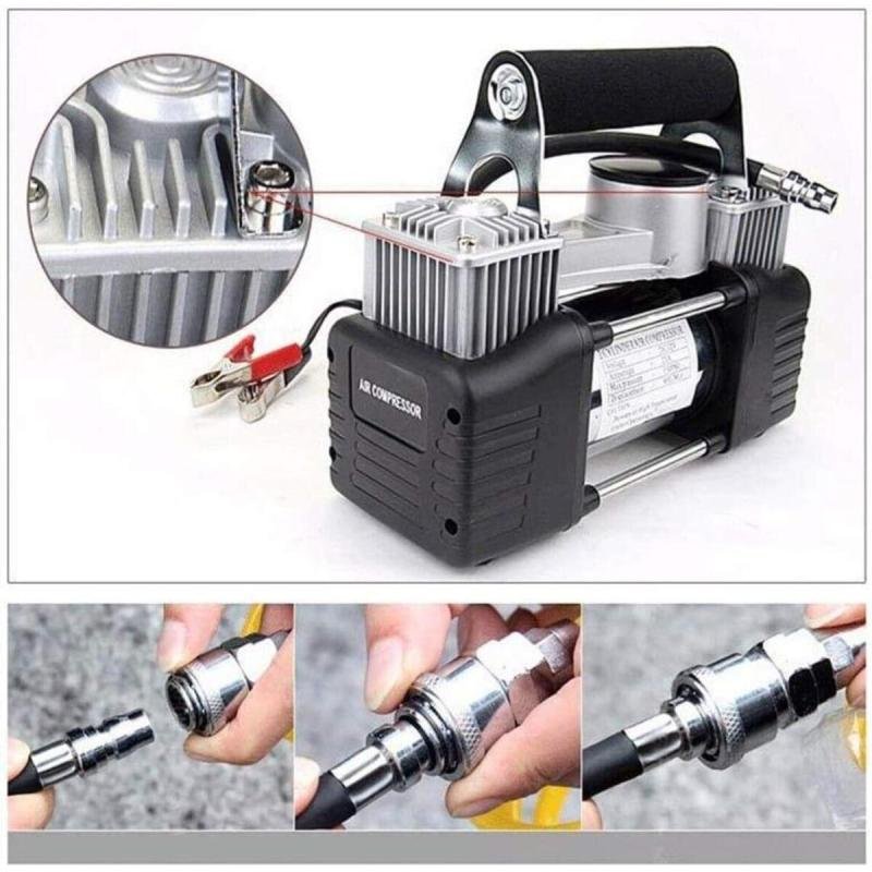 منفاخ هواء 1 سلندر- للسيارات والدراجات و جوانب الطرق وحالات الطوارئ والتخييم,كومبروسور