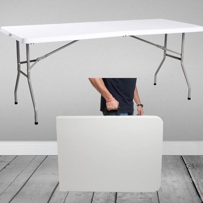 طاولة نزهة قابلة للطي خفيفة الوزن من سكاي تاتش، 180 × 75 سم