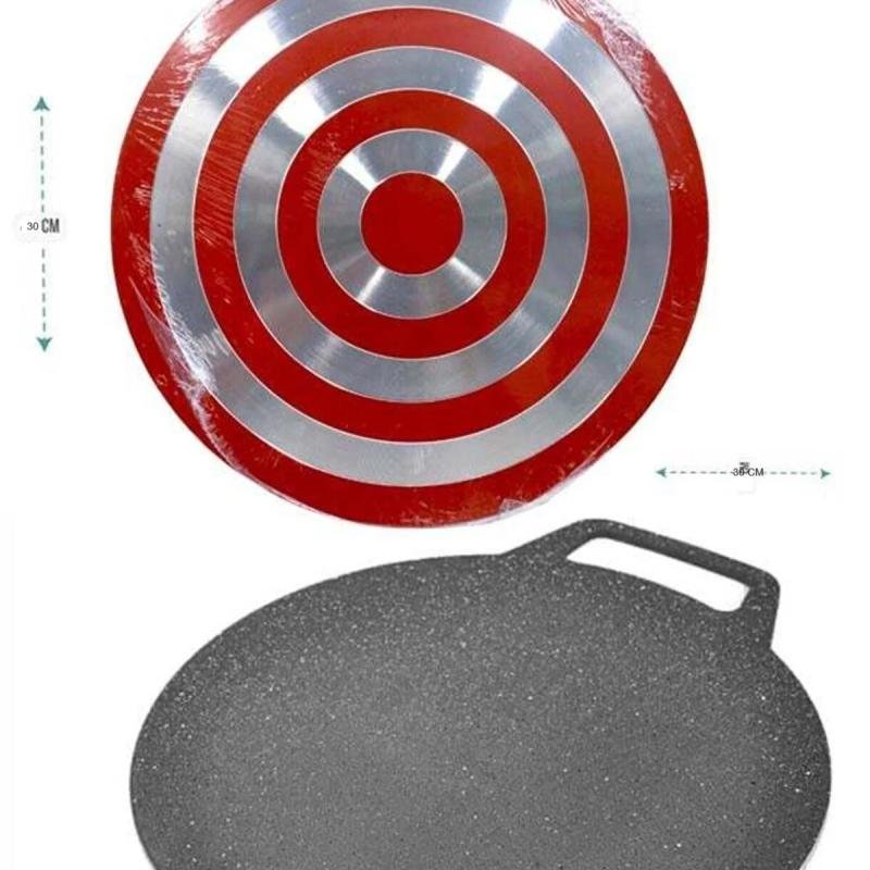 مقلاة صاج خبز ومصابيب تيفال غير لاصق – مقرصة كريب بيد عريضة مقاسات متعددة