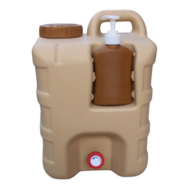 جركل ماء للرحلات مع علبة صابون سائل – 20 لتر 💧