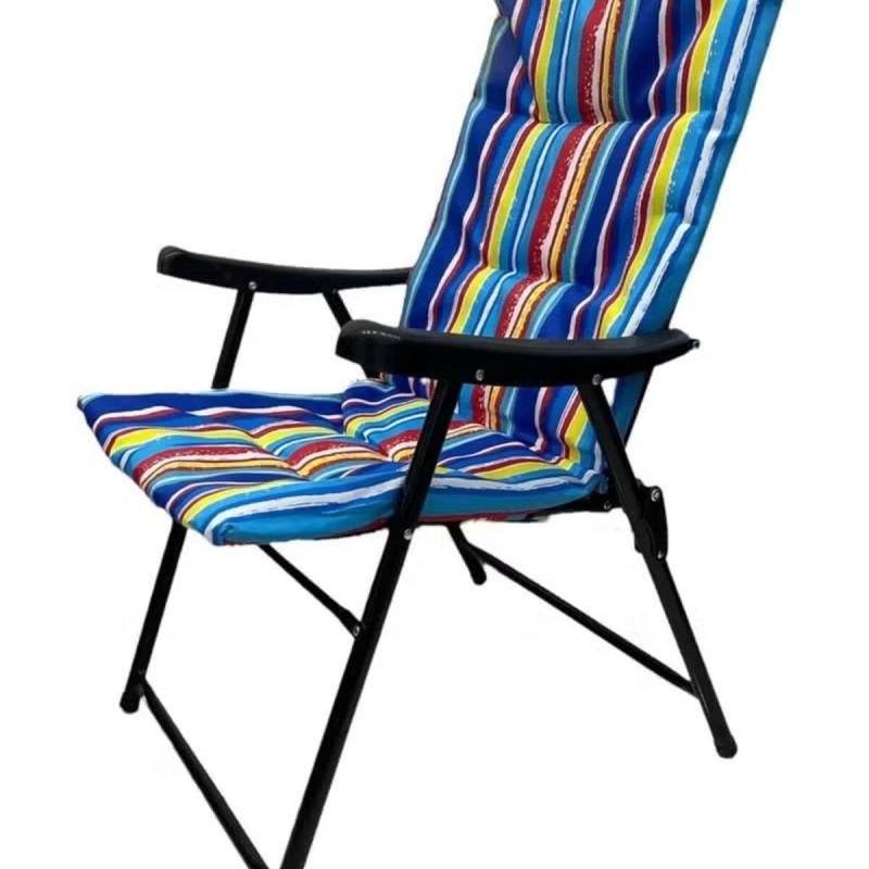 كرسي تخييم قابل للطي، مقعد سفر، كرسي رياضي/خارجي وكرسي حديقة 45 × 45 × 110