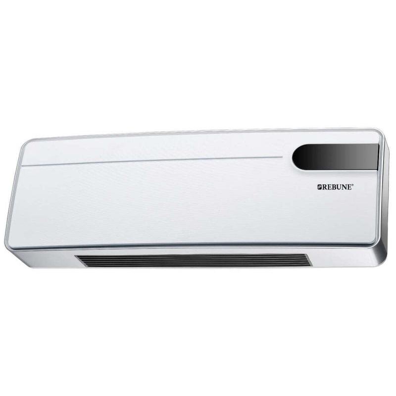 مدفأة كهربائية مثبتة على الحائط بقوة ٢٠٠٠ واط مع جهاز تحكم عن بُعد (RE-7-094، أبيض)