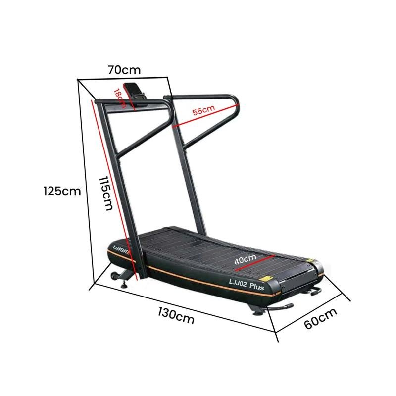 تريدميل مشي منحني بدون كهرباء | يتحمل 150 كجم | يحرق سعرات أعلى | مناسب للمنزل والنادي,ljj-02pulS
