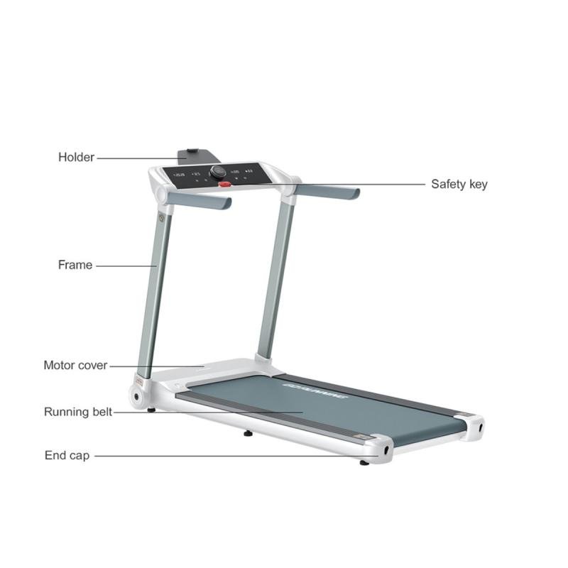 سير جري 3 حصان قابل للطي يتحمل 120 كجم,سرعة 14ك,مع سماعات و بلوتوث و ممتص للصدمات,815AK