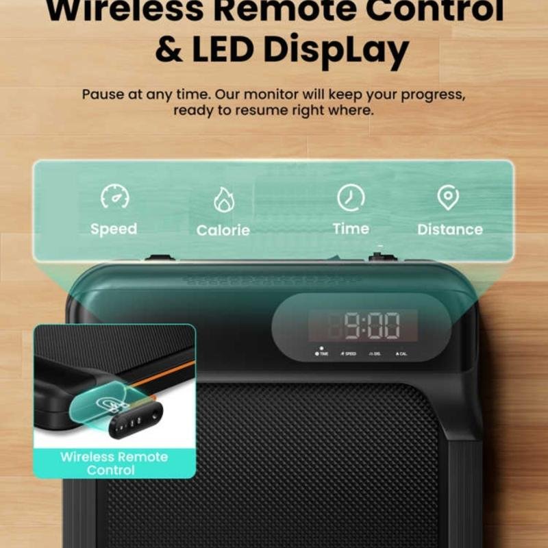 سير مشي منزلي 1 حصان سرعة 10 كم يتحمل 90 كجم مساحة 38×95 سم,موديل 8510
