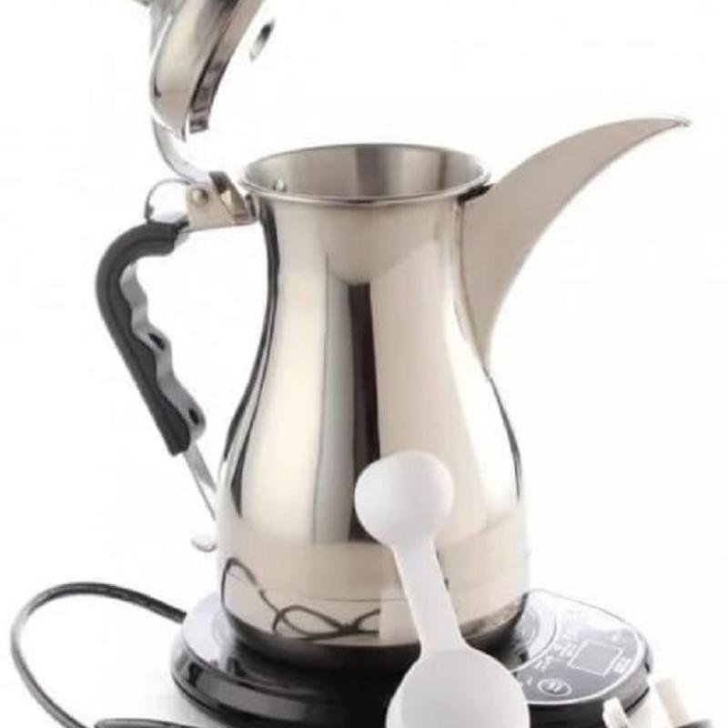 دلة تحضير قهوة عربية كهربائي GA-C91839 من دلة الخليج سعة 1 لتر - فضي
