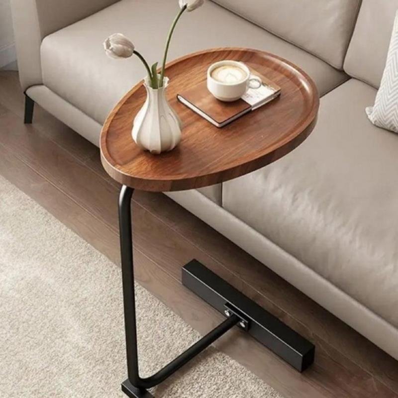 طاولة جانبية بسطح خشبي - تودو