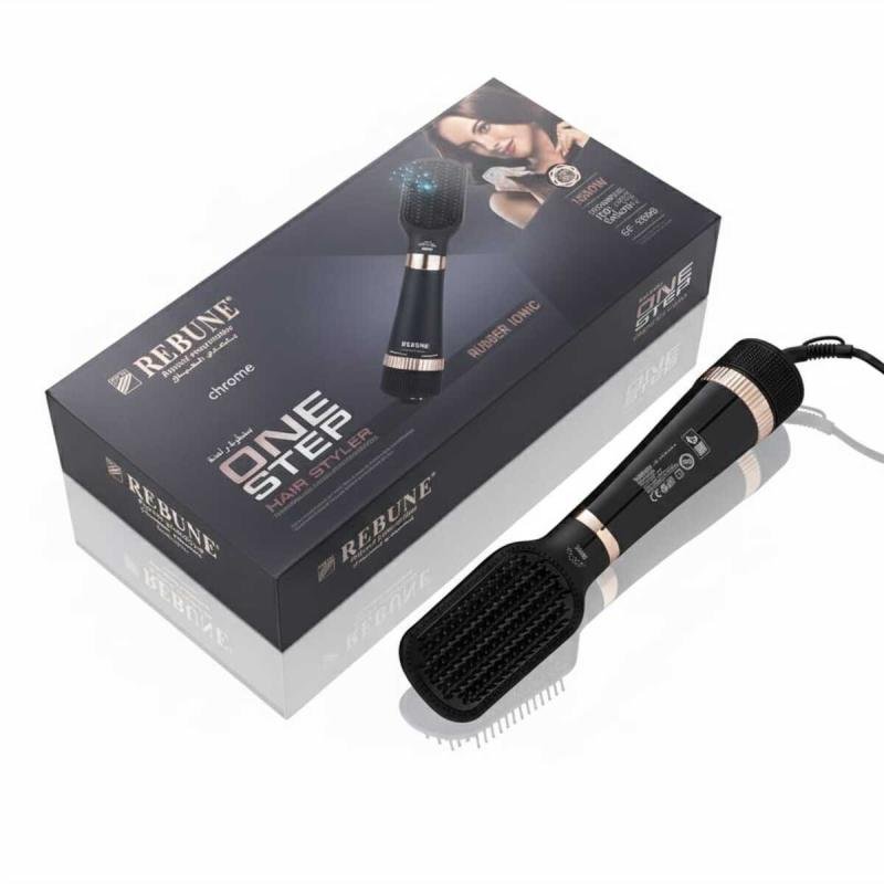 مجفف شعر أيوني RE-8888 2 في 1 | 1300 واط | أسود داكن