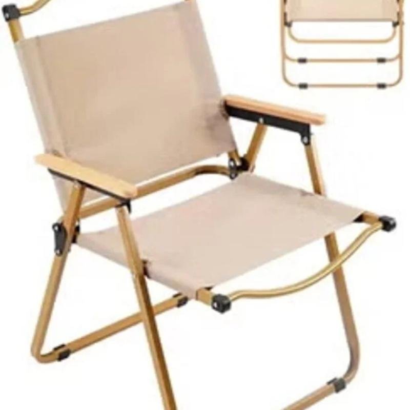 كرسي تخييم خفيف الوزن وقابل للطي للاستخدام في التخييم والمشي لمسافات طويلة والبستنة
